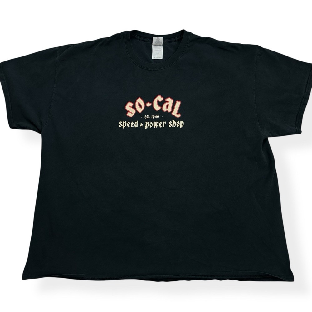 Vintage 90's‎ So Cal Speed & Power Shop Men's Size 3XL Black Script Hotrod